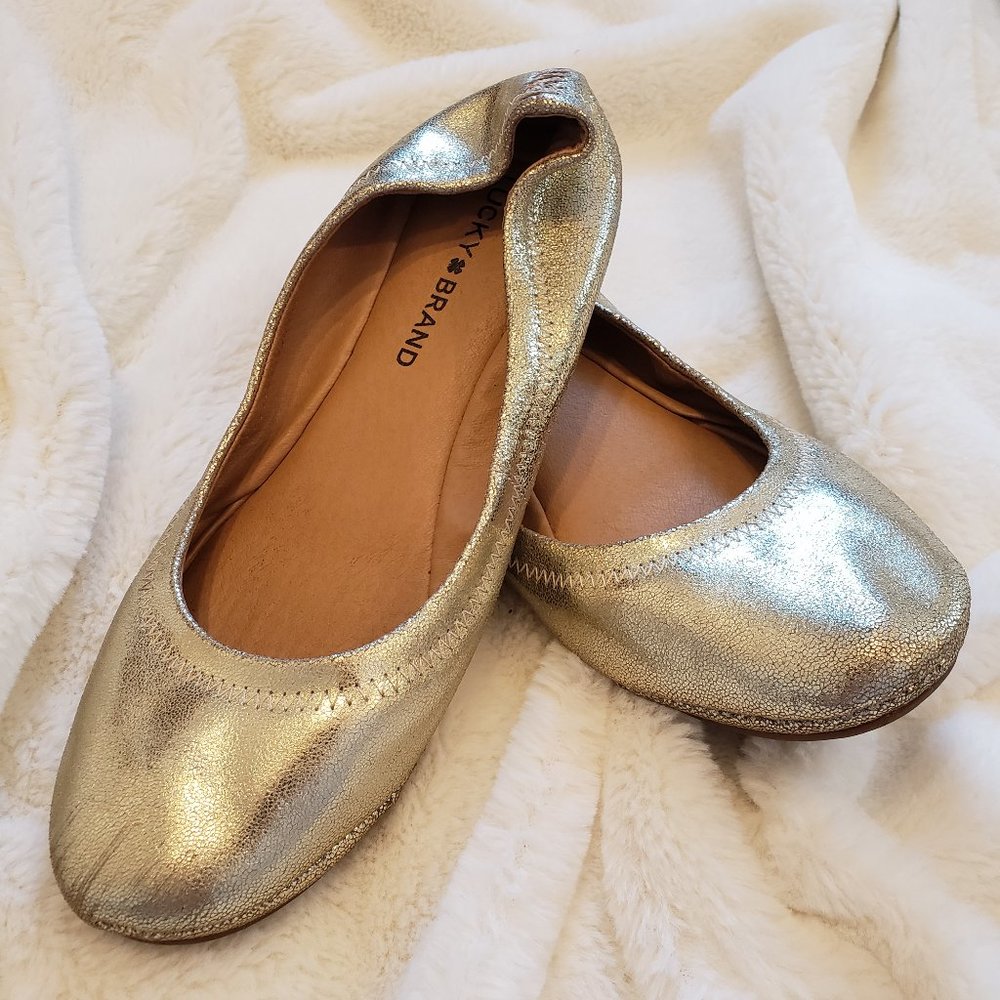 Lucky gold flats